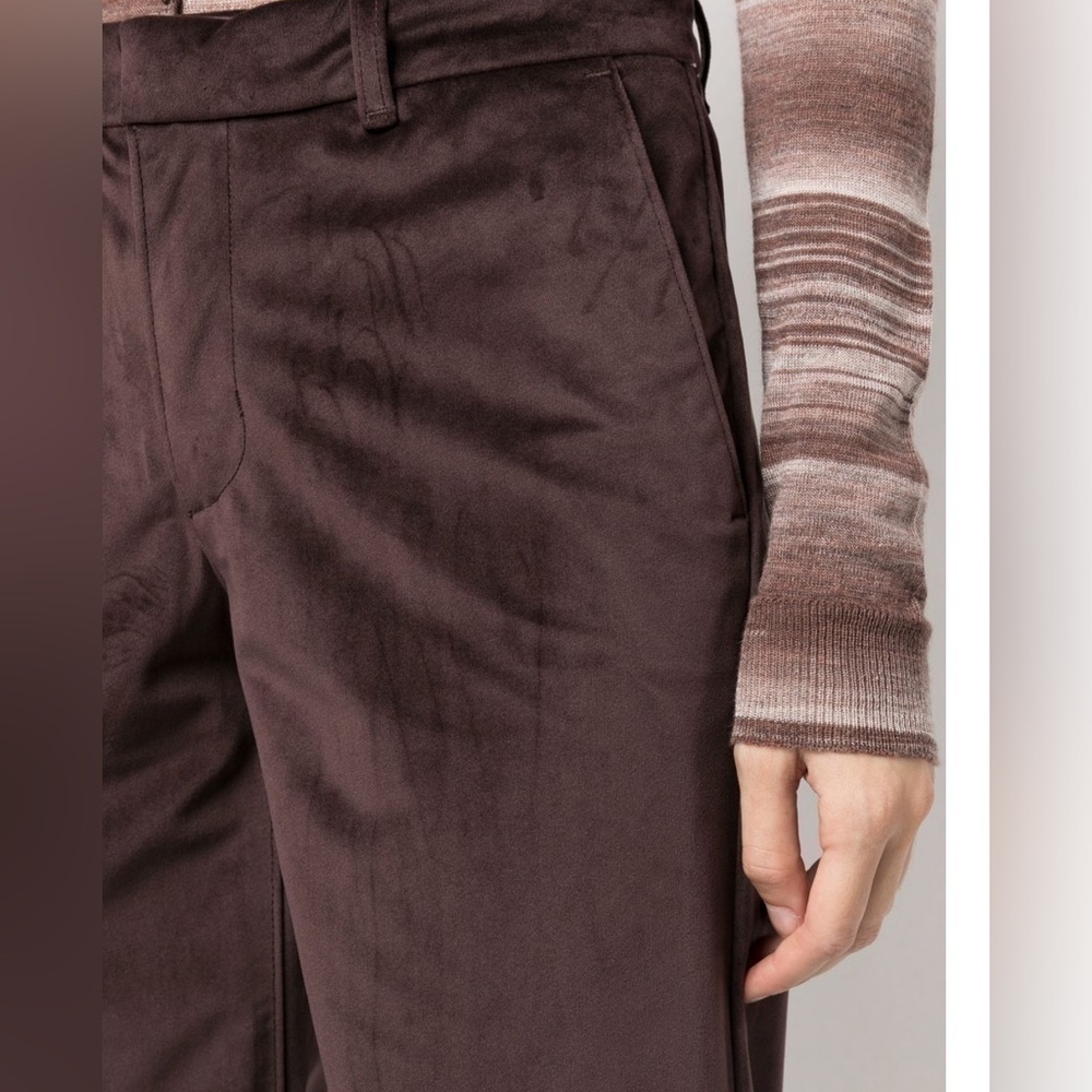 🎉HOST PICK🎉 NWT LEVI’S PLUM VELVET WIDE LEG BAGGY LEG PANTS SZ 25x31 - Picture 7 of 13